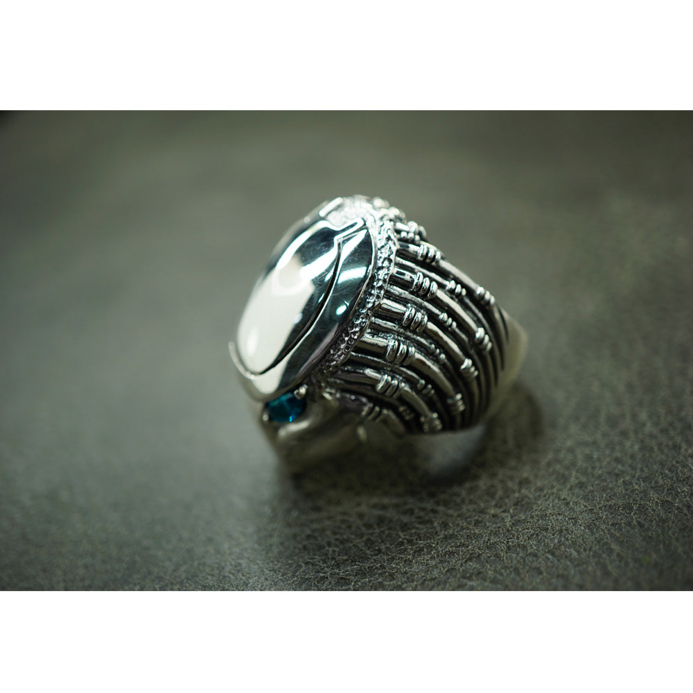 Heavy Solid 925 Sterling Silver Ring For The Predator Alien Fans Sr810