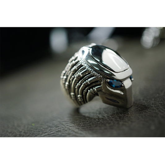 Heavy Solid 925 Sterling Silver Ring For The Predator Alien Fans Sr810